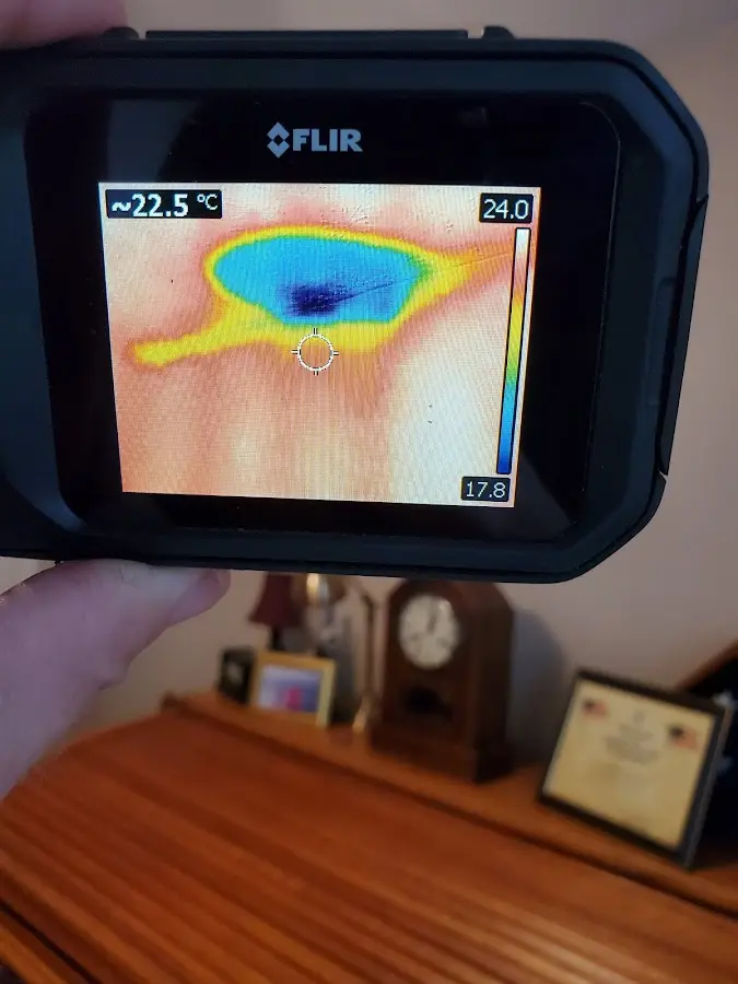 Thermal imaging inspection for water damage in Landen